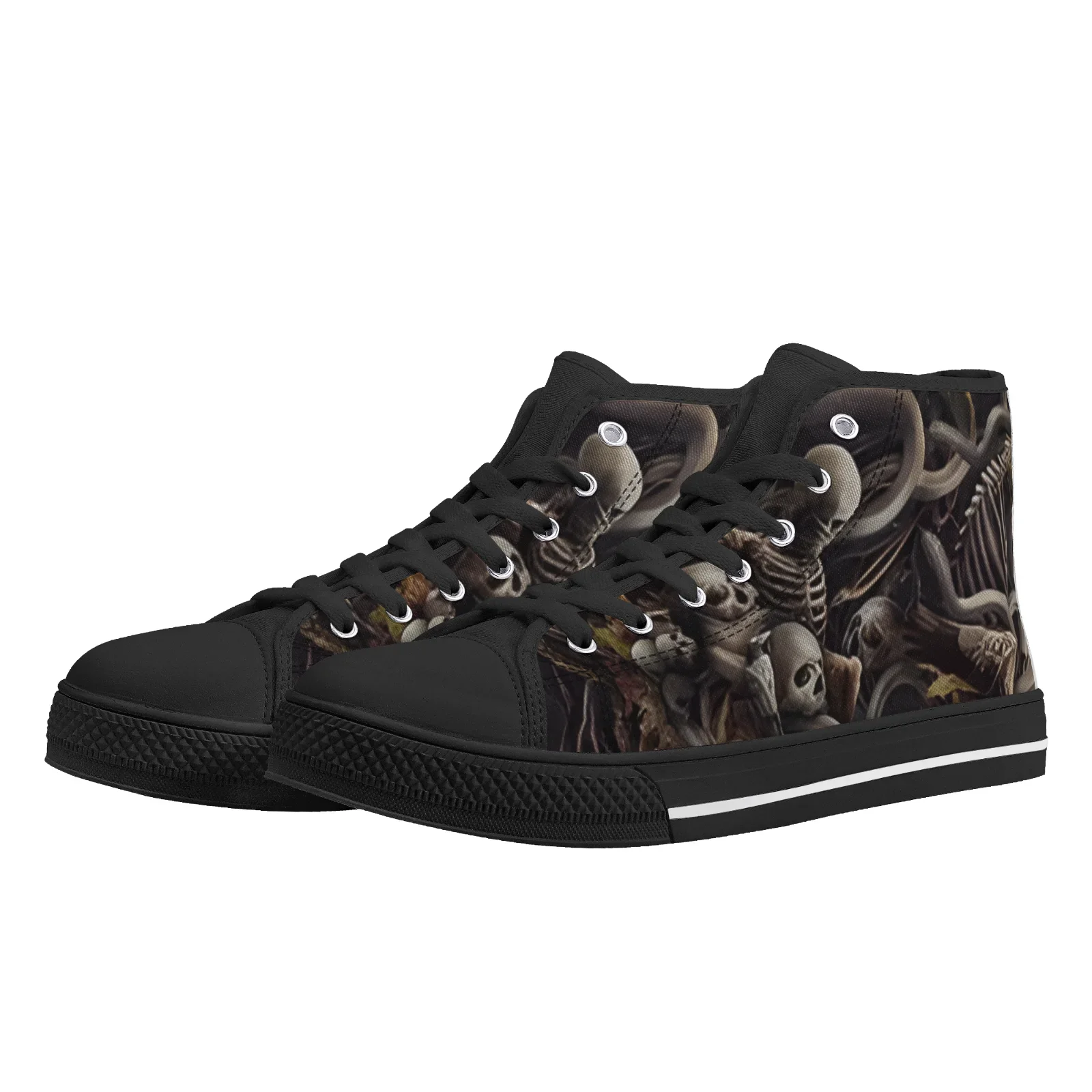 Men's Canvas Shoes Skeleton Gothic Skull Prints Classic High Top Vulcanized Shoes Teens Boys Flats Walking Shoes
Men's Canvas Shoes Skeleton Gothic Skull Prints Classic High Top Vulcanized Shoes Teens Boys Flats Walking Shoes
