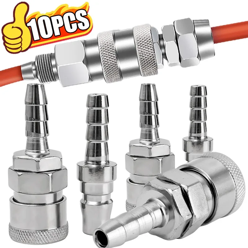 Быстроразъемные соединители, соединительные фитинги, набор стальных адаптеров для пневматических инструментов и соединений шлангов, компрессоры под давлением, детали пневматического инструмента
Быстроразъемные соединители, соединительные фитинги, набор стальных адаптеров для пневматических инструментов и соединений шлангов, компрессоры под давлением, детали пневматического инструмента