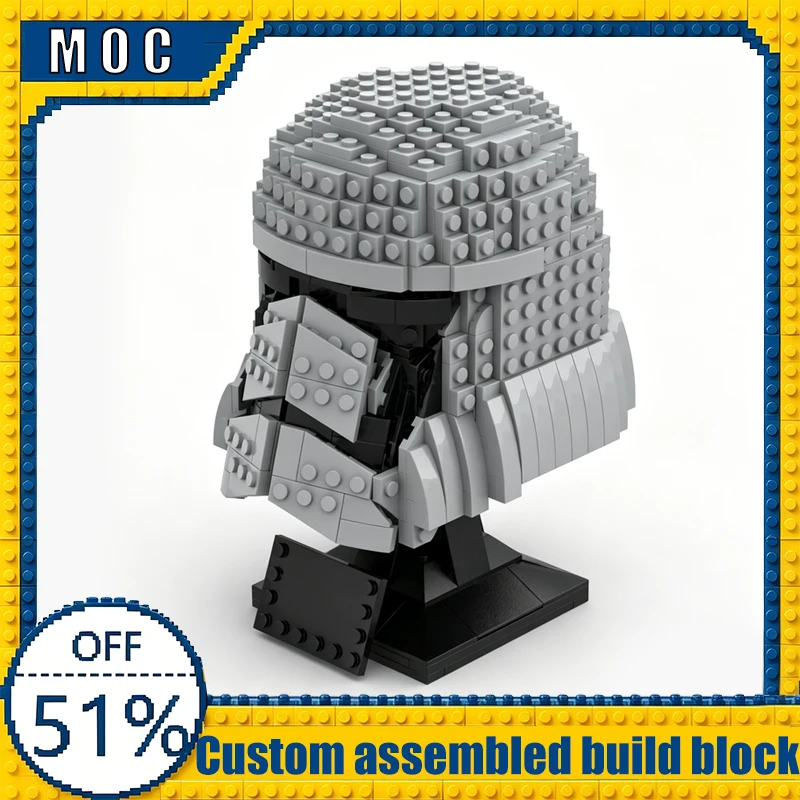 583 PCS Captain Helmet Display War Series MOC Model Building Blocks Assembly Toys Educational Learning Birthday Gifts Adults
583 PCS Captain Helmet Display War Series MOC Model Building Blocks Assembly Toys Educational Learning Birthday Gifts Adults