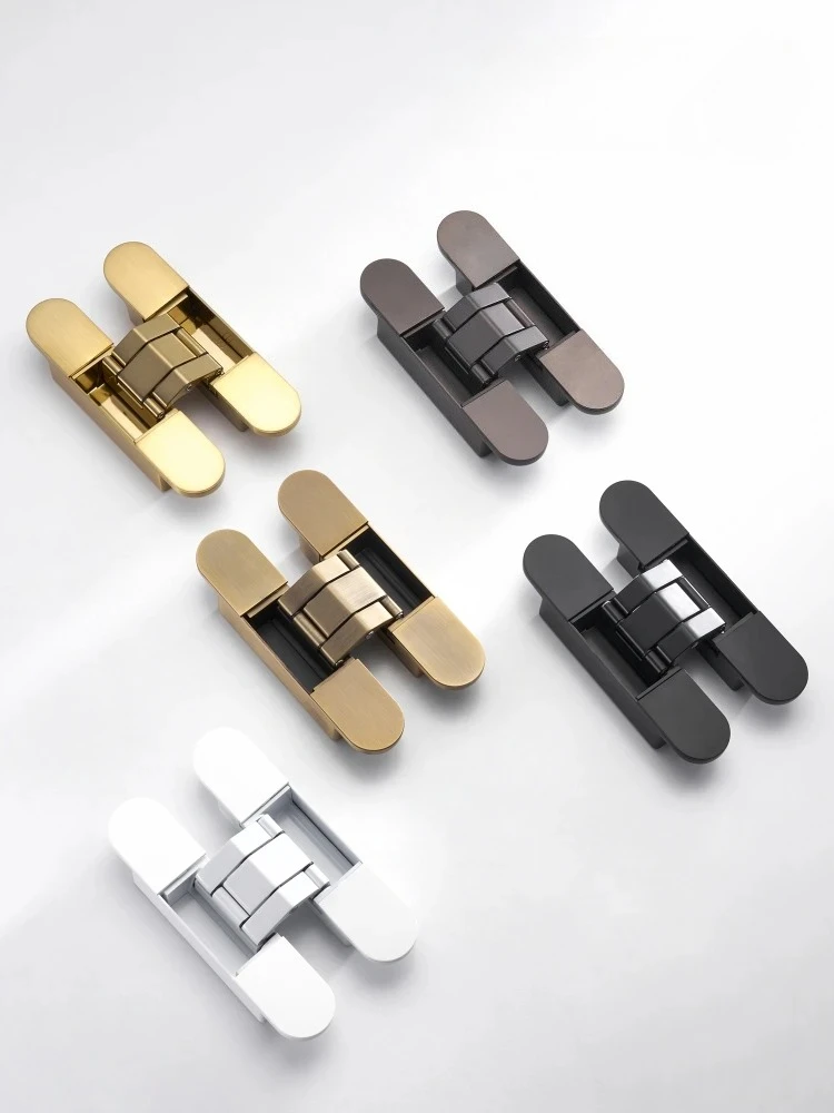 Invisible Door Hinges 3D Adjustable Concealed Hinges Shiny Gold Black Bright Chrome Zinc Alloy Butt Hinge Heavy-duty
Invisible Door Hinges 3D Adjustable Concealed Hinges Shiny Gold Black Bright Chrome Zinc Alloy Butt Hinge Heavy-duty
