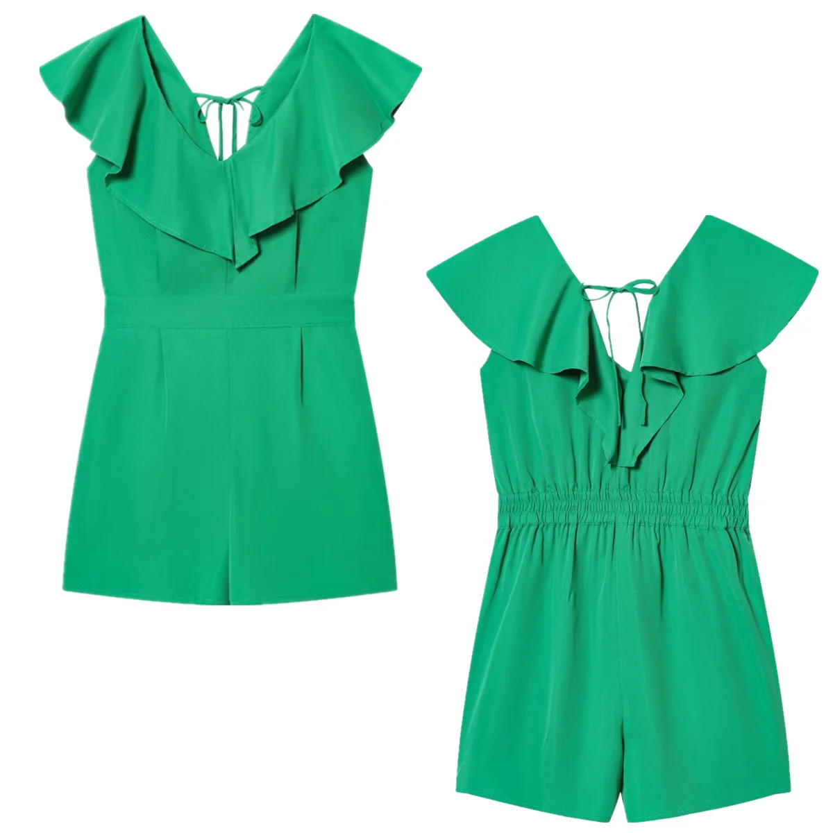 Jenny&Dave Summer Jumpsuits Women Green Color Ruffles Playsuits Women Shorts Bermuda Woman Clothes
Jenny&Dave Summer Jumpsuits Women Green Color Ruffles Playsuits Women Shorts Bermuda Woman Clothes