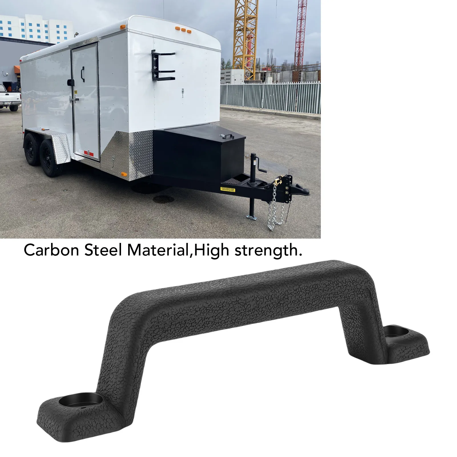 RV Door Handle 160mm Hole Spacing Carbon Steel RV Entry Door Handle for Trailer Truck Horsebox RV Entry Door Handle RV Grab Bar
RV Door Handle 160mm Hole Spacing Carbon Steel RV Entry Door Handle for Trailer Truck Horsebox RV Entry Door Handle RV Grab Bar