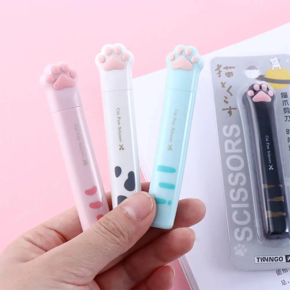 Канцтовары, офисный для девочек подарок Kawaii Mini Портативные Ручные Ножницы из нержавеющей стали, складные ножницы в виде кошачьей лапы
Канцтовары, офисный для девочек подарок Kawaii Mini Портативные Ручные Ножницы из нержавеющей стали, складные ножницы в виде кошачьей лапы