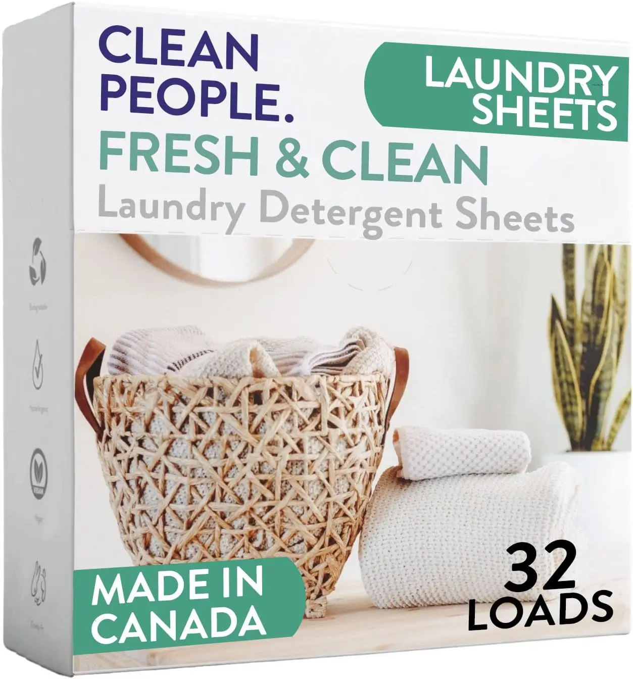 Ultra Concentrated Laundry Detergent Sheets, Recyclable Packaging, Fresh Scent, 32 Pack - Stain Fighting
Ultra Concentrated Laundry Detergent Sheets, Recyclable Packaging, Fresh Scent, 32 Pack - Stain Fighting