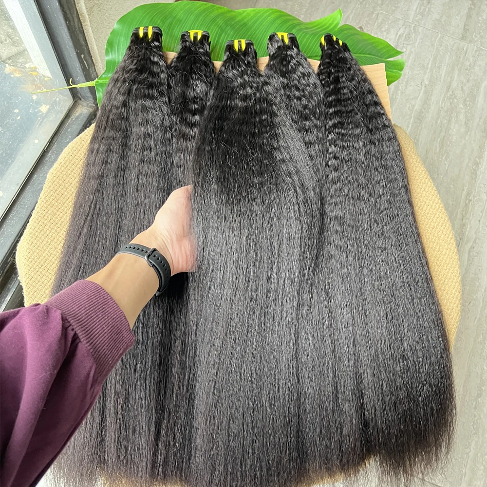 Unprocessed Double Drawn Kinky Straight Bundles Coarse Yaki Weave 100% Vietnamese Raw Virgin Human Hair Extensions Double Weft
Unprocessed Double Drawn Kinky Straight Bundles Coarse Yaki Weave 100% Vietnamese Raw Virgin Human Hair Extensions Double Weft