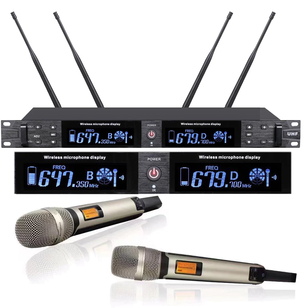Беспроводная микрофонная система Pro Digital EM-9000 Two SKM9000, большой светодиодный экран с ручным KSM8 Beta58
Беспроводная микрофонная система Pro Digital EM-9000 Two SKM9000, большой светодиодный экран с ручным KSM8 Beta58