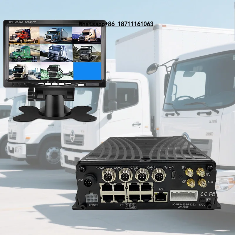 MDVR 12ch 4K+2K Mobile DVR 8 Ch HDD Card Mobile DVR With 4G/5G Wifi DMS Optional for Trucks
MDVR 12ch 4K+2K Mobile DVR 8 Ch HDD Card Mobile DVR With 4G/5G Wifi DMS Optional for Trucks