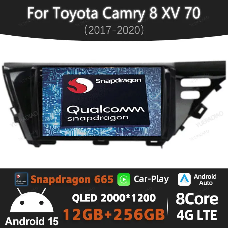 Автомобильный радиоприемник Android 15 для Toyota Camry 8 XV 70 2017-2020 QLED 4G LTE 5G WIFI, головное устройство, мультимедийный видеоплеер Qualcomm BT 2DIN
Автомобильный радиоприемник Android 15 для Toyota Camry 8 XV 70 2017-2020 QLED 4G LTE 5G WIFI, головное устройство, мультимедийный видеоплеер Qualcomm BT 2DIN