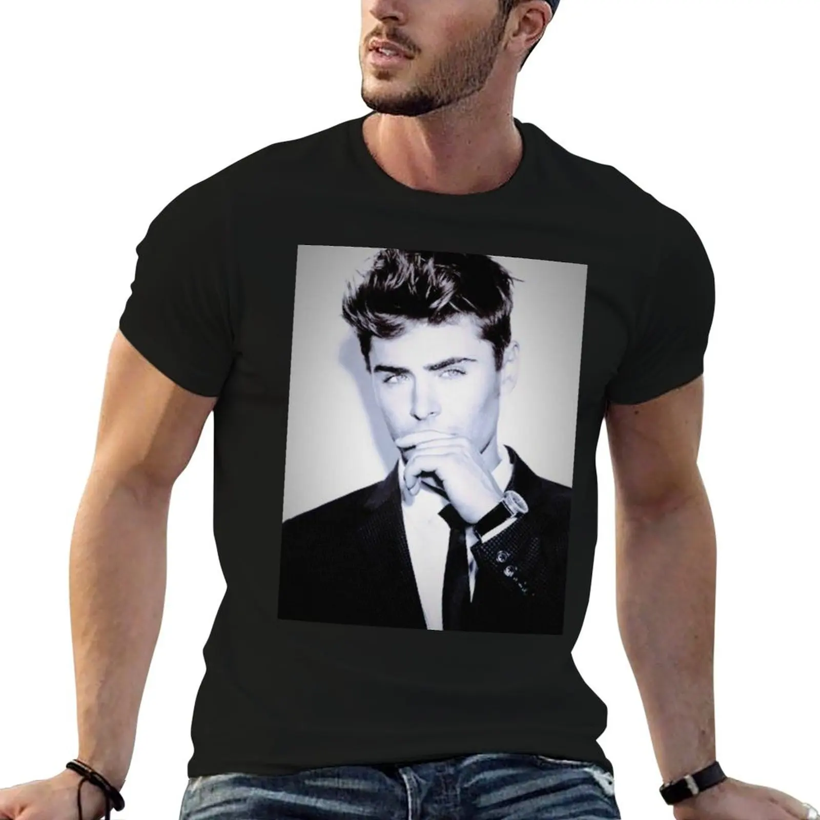 Zac Efron T-Shirt t shirts for man graphic tees man t shirt cotton T-Shirt
Zac Efron T-Shirt t shirts for man graphic tees man t shirt cotton T-Shirt
