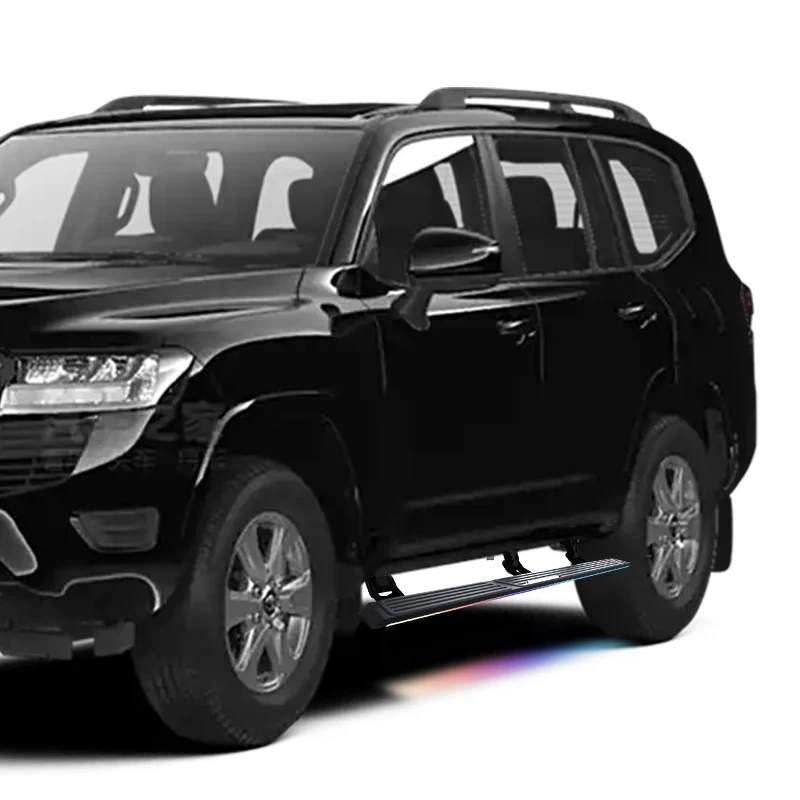 Brand New Aluminum Alloy Electric Side Step For Toyota LC300 2022 2023 Land Cruiser With LED Color Light
Brand New Aluminum Alloy Electric Side Step For Toyota LC300 2022 2023 Land Cruiser With LED Color Light
