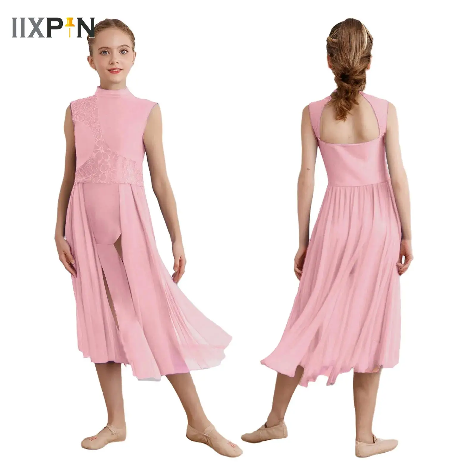 Girls Modern Lyrical Dance Performance Costume Floral Lace Sleeveless Mesh Leotard Dress Ballet Contemporary Stage Dance Clothes
Girls Modern Lyrical Dance Performance Costume Floral Lace Sleeveless Mesh Leotard Dress Ballet Contemporary Stage Dance Clothes