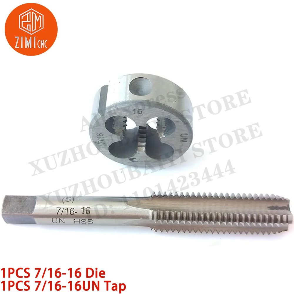 1PCS 7/16-16 Die 1PCS 7/16-16UN Tap Machine Thread Tap Round Thread Die Right Hand HSS Taper CNC tool metal lathe cutting tool
1PCS 7/16-16 Die 1PCS 7/16-16UN Tap Machine Thread Tap Round Thread Die Right Hand HSS Taper CNC tool metal lathe cutting tool