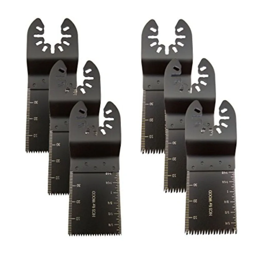 Mixed Wood Oscillating Tool Blades Multitool Saw Blade Set, Quick Release Saw Blades Fit for Fein Multimaster, Porter Rockwell