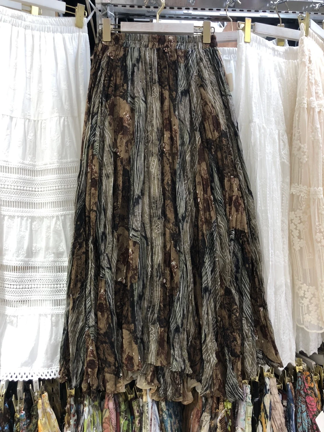 Artistic Faded Print A-Line Midi Skirt Casual Pleated Slimming Half-length Summer Commute Style High Waist Other Material Blend
Artistic Faded Print A-Line Midi Skirt Casual Pleated Slimming Half-length Summer Commute Style High Waist Other Material Blend