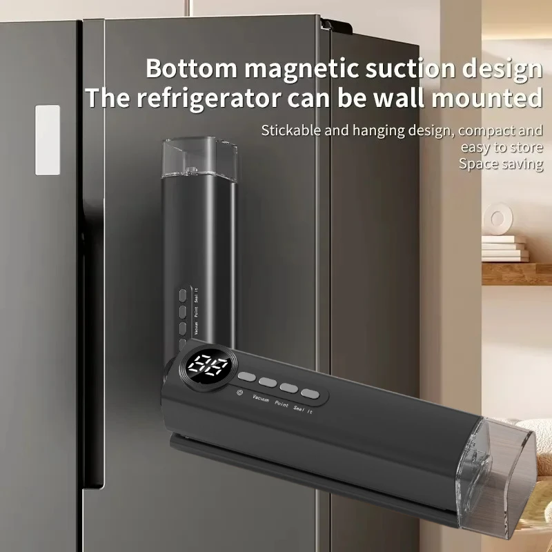 Household Portable Wireless Vacuum Sealer Machine for Food Storage/USB Rechargeable/62Kpa Strong Suction/Drying/Moist Mode
Household Portable Wireless Vacuum Sealer Machine for Food Storage/USB Rechargeable/62Kpa Strong Suction/Drying/Moist Mode