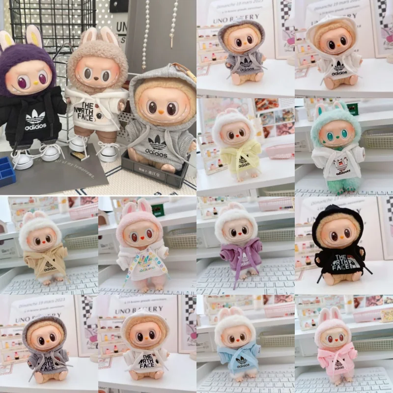 For Labubu Baby Clothes 10.5 15 17cm Plush Toy Clothes Accessories Trendy Cool Hoodies Pants DIY Suit Clothing Accessories
For Labubu Baby Clothes 10.5 15 17cm Plush Toy Clothes Accessories Trendy Cool Hoodies Pants DIY Suit Clothing Accessories
