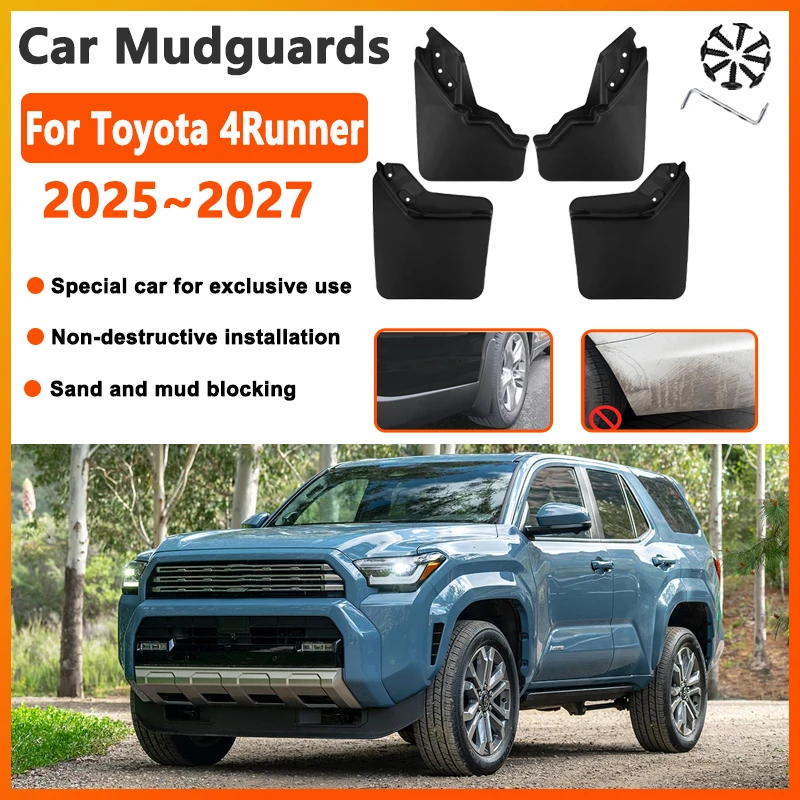 Брызговики для Toyota 4Runner TRD Sport N500 2025 2026 2027, защита от брызг, автомобильные аксессуары
Брызговики для Toyota 4Runner TRD Sport N500 2025 2026 2027, защита от брызг, автомобильные аксессуары