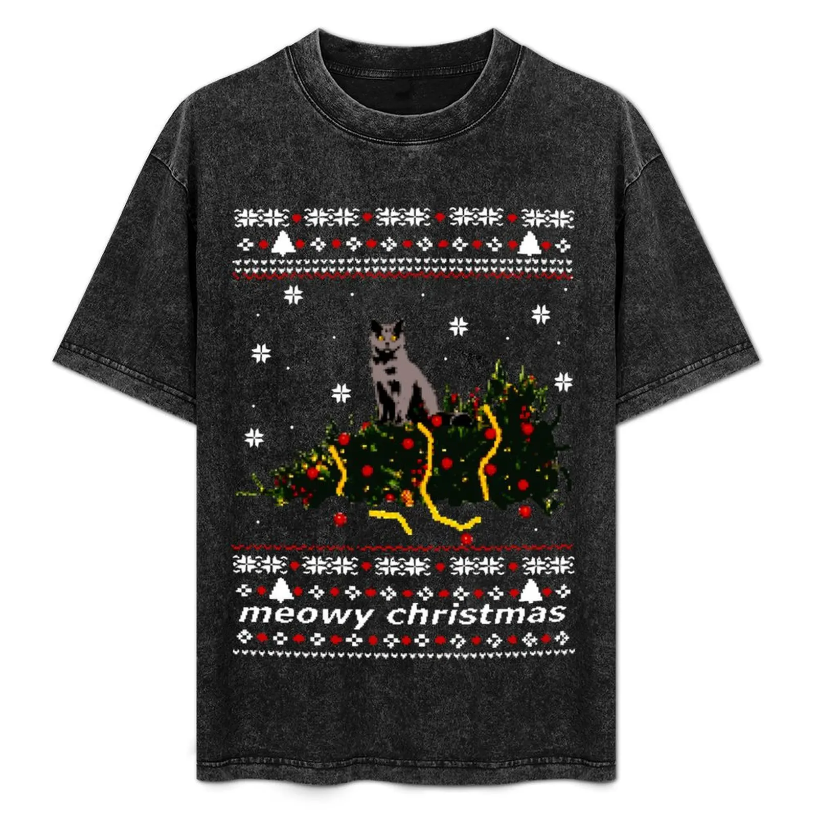 ugly sweater - christmas tree knocked down by a cat T-Shirt Daily Casual Short Sleeve Tee Shirt
ugly sweater - christmas tree knocked down by a cat T-Shirt Daily Casual Short Sleeve Tee Shirt