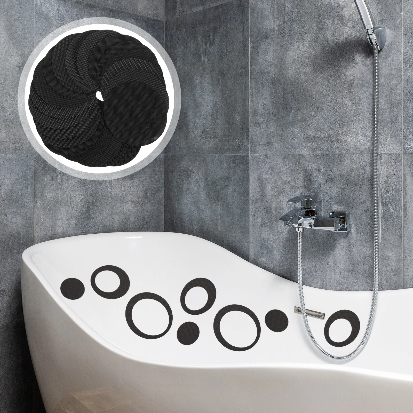 20 Sheets Colorful Anti-Slip Stickers Easy Apply Peva Non-Skid Decals for Bathtub Shower Floor Stairs Hazardous Areas
20 Sheets Colorful Anti-Slip Stickers Easy Apply Peva Non-Skid Decals for Bathtub Shower Floor Stairs Hazardous Areas