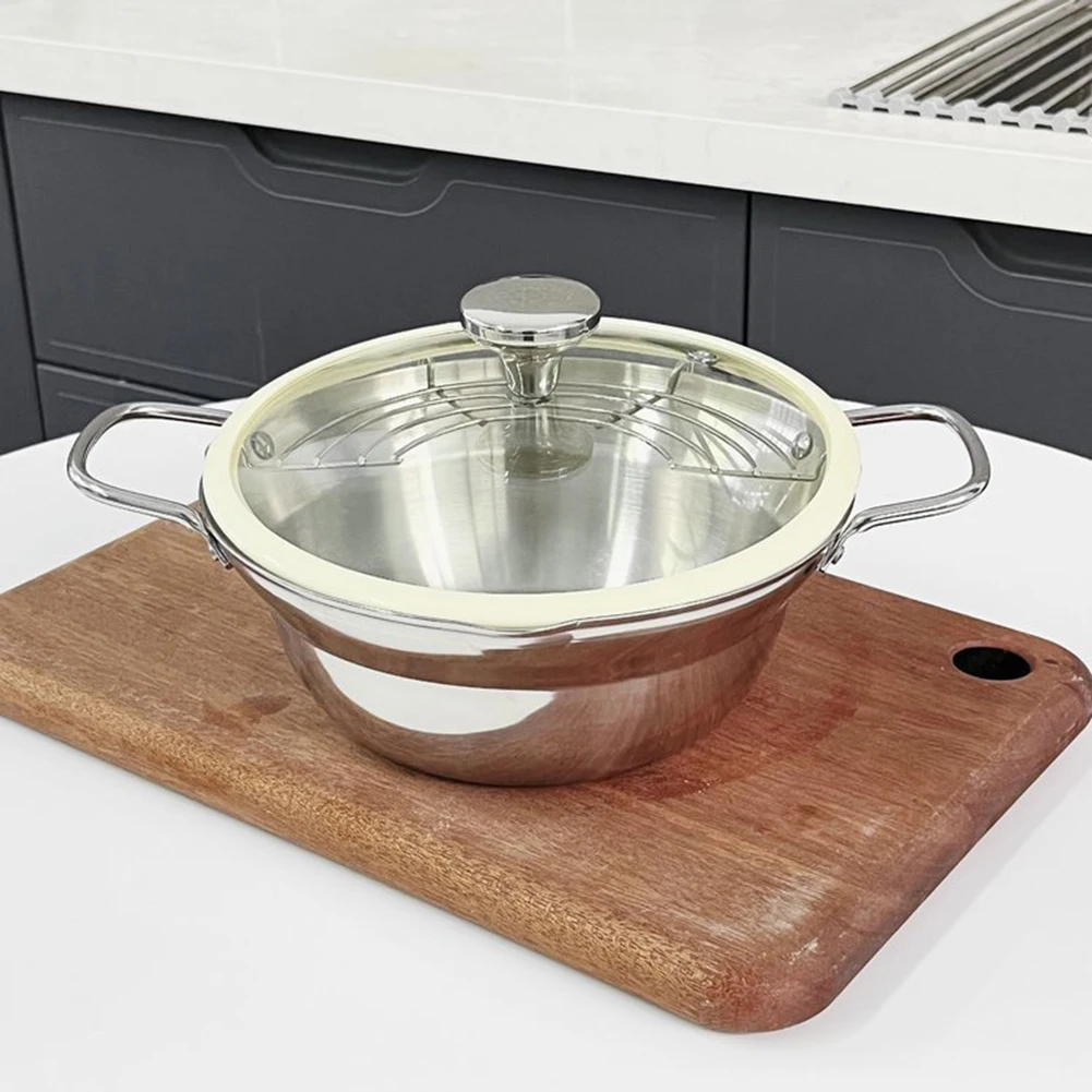 20cm 304 Stainless Steel Deep Fryer With Filter & Lid - Perfect FryingGarden Power Tool Accessories For Outdoor Garden Supplies
20cm 304 Stainless Steel Deep Fryer With Filter & Lid - Perfect FryingGarden Power Tool Accessories For Outdoor Garden Supplies