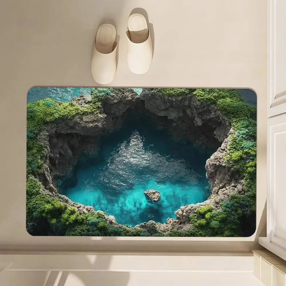 Bottomless Pit 3D Trap Floor Mat Soft Diatom Bathroom Absorbent Floor Mat, Toilet Of The Bathroom, Household Floor Mat, Door Ma
Bottomless Pit 3D Trap Floor Mat Soft Diatom Bathroom Absorbent Floor Mat, Toilet Of The Bathroom, Household Floor Mat, Door Ma