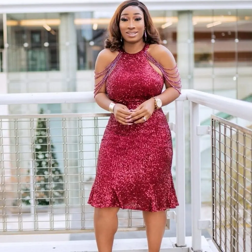 Spring Summer plus Size Women's Dress Loose Hip Sequin Short Skirt European American Style Women's Clothing
Spring Summer plus Size Women's Dress Loose Hip Sequin Short Skirt European American Style Women's Clothing