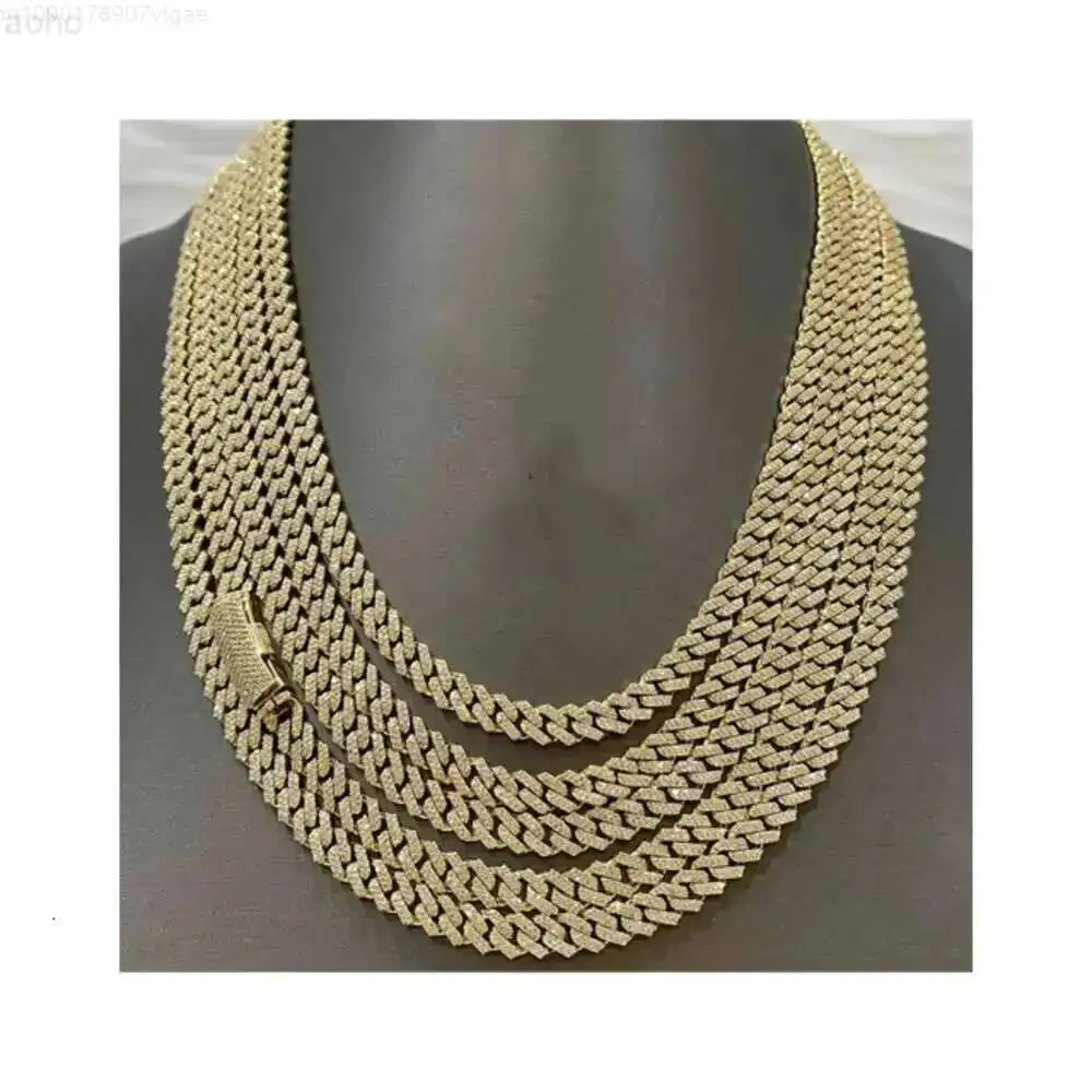 6mm 2 Row Miami Cuban Link Chain Vvs Moissanite Diamond Stubbed 925 Sterling Silver Gold Plated 18-24 Hip Hop Jewellery
6mm 2 Row Miami Cuban Link Chain Vvs Moissanite Diamond Stubbed 925 Sterling Silver Gold Plated 18-24 Hip Hop Jewellery