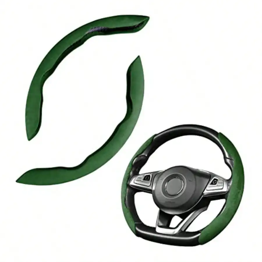 Car Stee Weel Cover Microfir Suede Leater And Carbon Fir Double Sided Design Warm In Winter And Cool In Eatable Non Segmented Tector Most Cars Turn Fur/Green
Car Stee Weel Cover Microfir Suede Leater And Carbon Fir Double Sided Design Warm In Winter And Cool In Eatable Non Segmented Tector Most Cars Turn Fur/Green