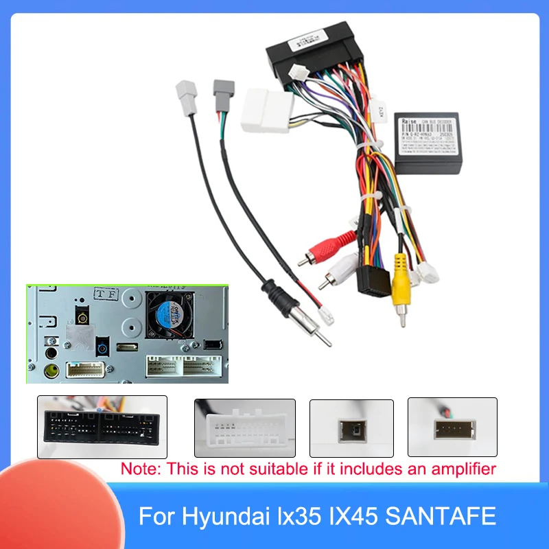 Car Radio Wiring Harness Canbus Adapter for Hyundai IX35 IX45 Santa Fe & KIA Cerato Sorento Soul Sportage Carens Optima
Car Radio Wiring Harness Canbus Adapter for Hyundai IX35 IX45 Santa Fe & KIA Cerato Sorento Soul Sportage Carens Optima