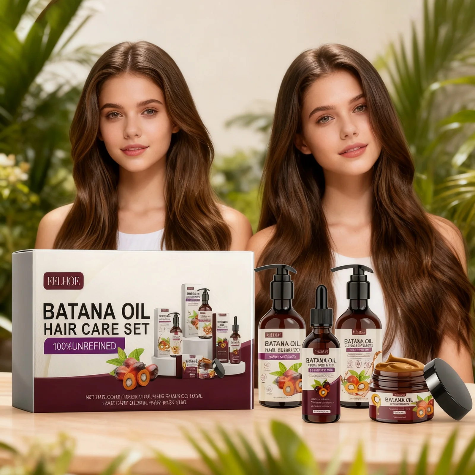 Batana Oil Hair Care Set - Deep Nourish for Dry Frizzy Hair, Repair Damaged Strands, Volumizing & Smoothing Treatment
Batana Oil Hair Care Set - Deep Nourish for Dry Frizzy Hair, Repair Damaged Strands, Volumizing & Smoothing Treatment