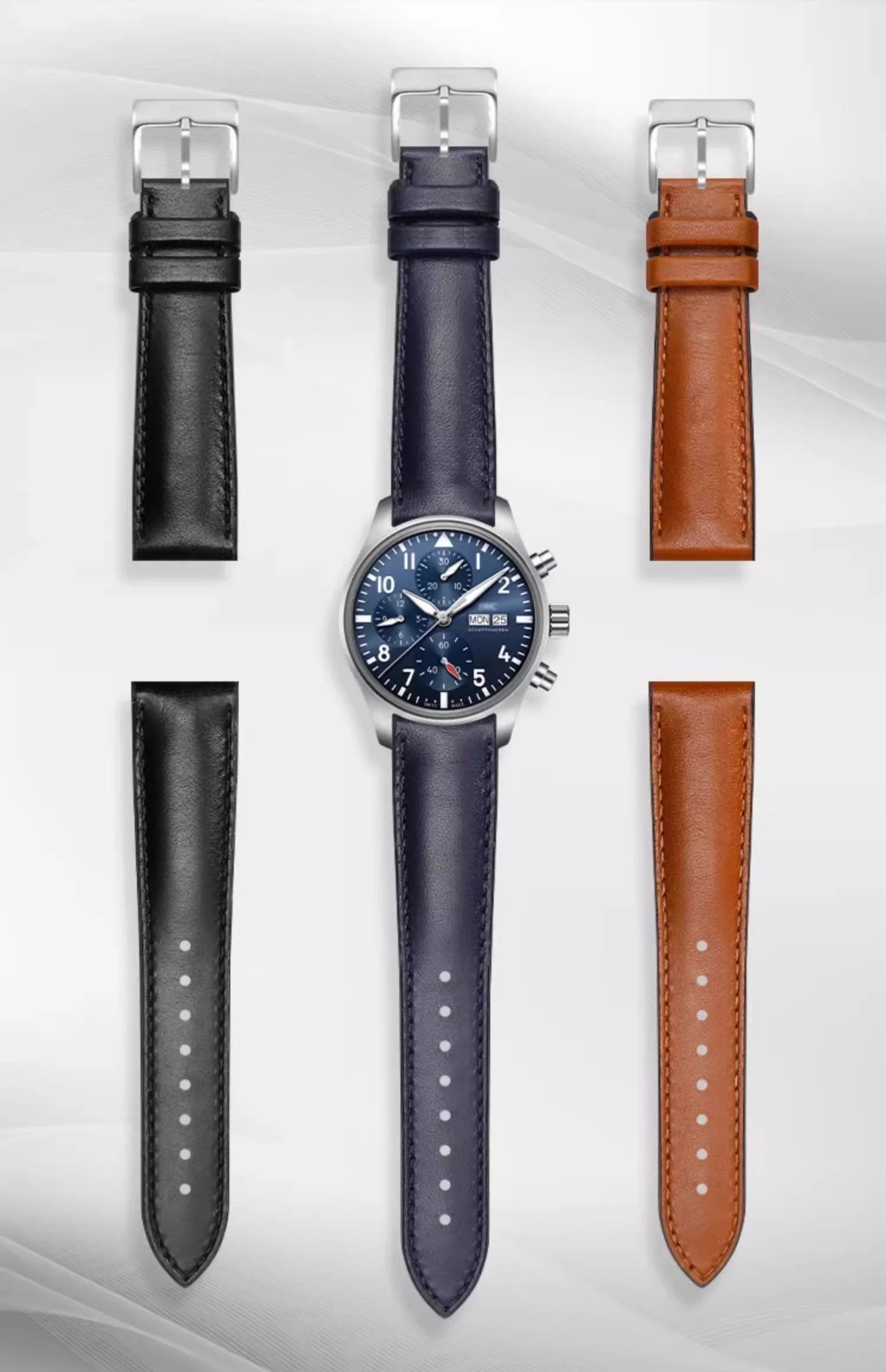 Genuine leather+Flurorubber watch strap high quality cowhide leather Butterfly buckle belt Men's Waterproof Durable watchband
Genuine leather+Flurorubber watch strap high quality cowhide leather Butterfly buckle belt Men's Waterproof Durable watchband