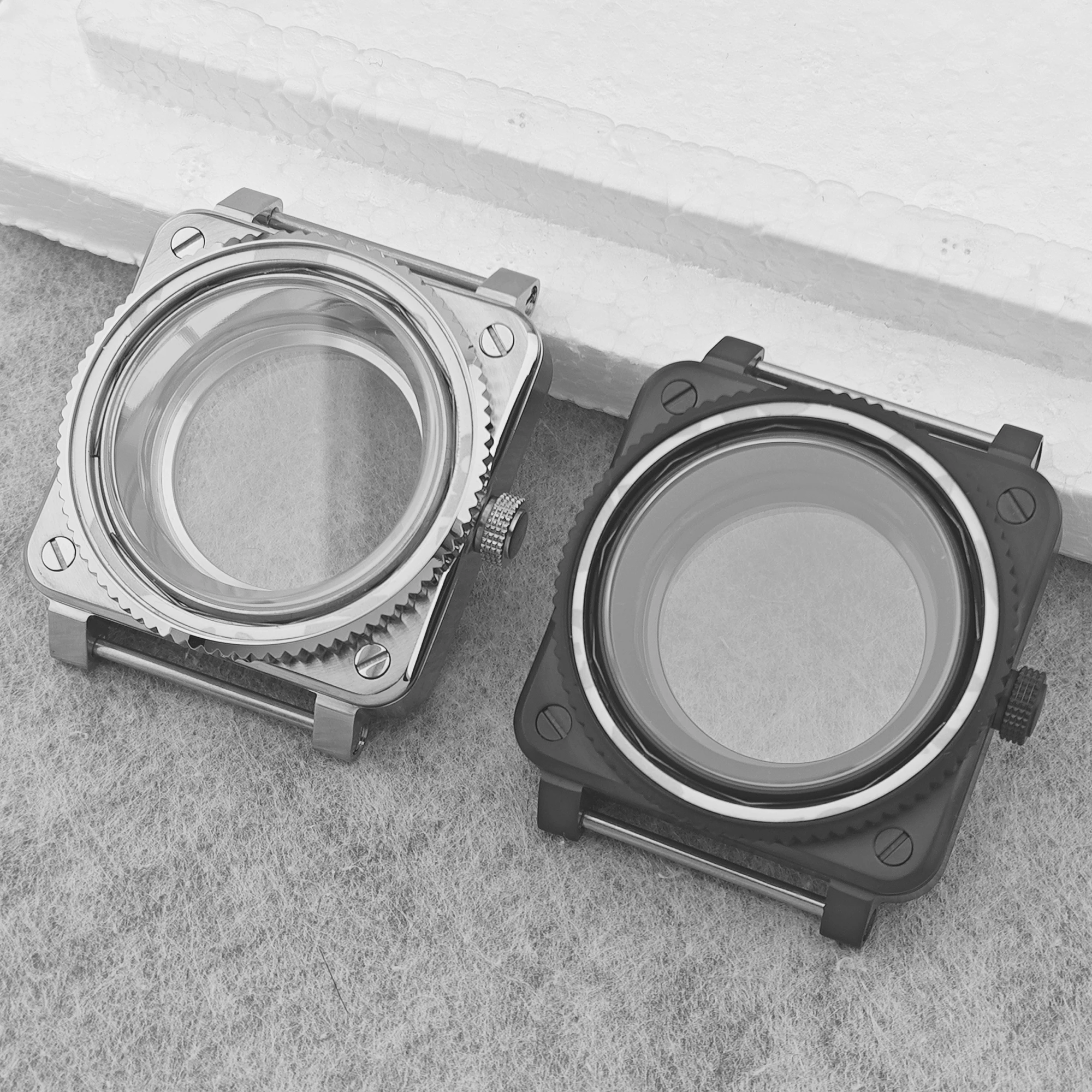 NH35 Case Square Pilot Watch Case Sapphire Crystal Glass Compatible with NH35 NH36/38/70 Movement High-Quality Watch Case
NH35 Case Square Pilot Watch Case Sapphire Crystal Glass Compatible with NH35 NH36/38/70 Movement High-Quality Watch Case