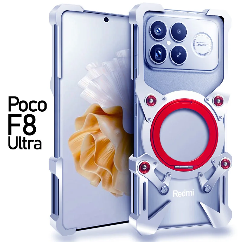 Aluminum Frameless Case For POCO F8 Pro Rotating Bracket Shell Metal Rimless Shockproof Cover For POCO F8 Ultra
Aluminum Frameless Case For POCO F8 Pro Rotating Bracket Shell Metal Rimless Shockproof Cover For POCO F8 Ultra