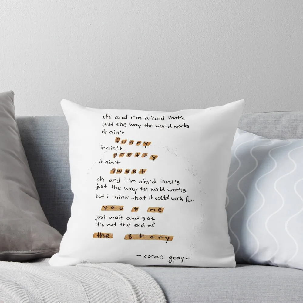 the story by conan gray Throw Pillow pillow pillowcase home decor items Plaid Sofa anime girl pillow
the story by conan gray Throw Pillow pillow pillowcase home decor items Plaid Sofa anime girl pillow