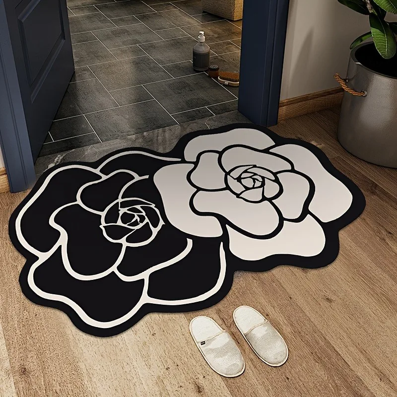 Bathroom Carpet Non-slip Floor Mat Absorbent Diatom Mud Foot Mats Flowers Home Decoration Rug for Toilet Shower Area 욕실 카펫
Bathroom Carpet Non-slip Floor Mat Absorbent Diatom Mud Foot Mats Flowers Home Decoration Rug for Toilet Shower Area 욕실 카펫