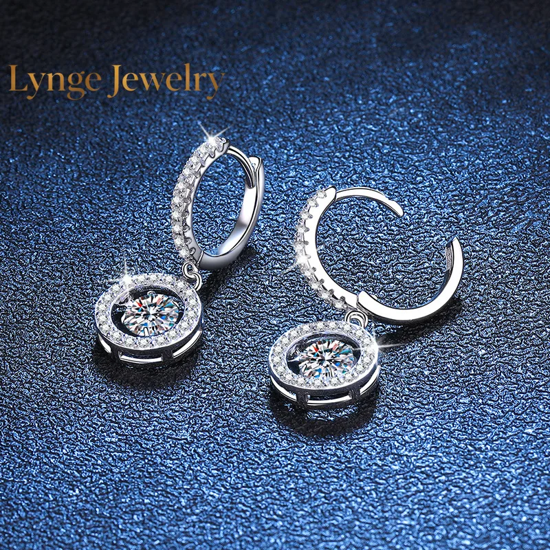 Lynge Jewelry 1CT Moissanite Drop Earring for Women Diamond Beating Heart Earring 100% S925 Sterling Silver White Gold Plated Je
Lynge Jewelry 1CT Moissanite Drop Earring for Women Diamond Beating Heart Earring 100% S925 Sterling Silver White Gold Plated Je