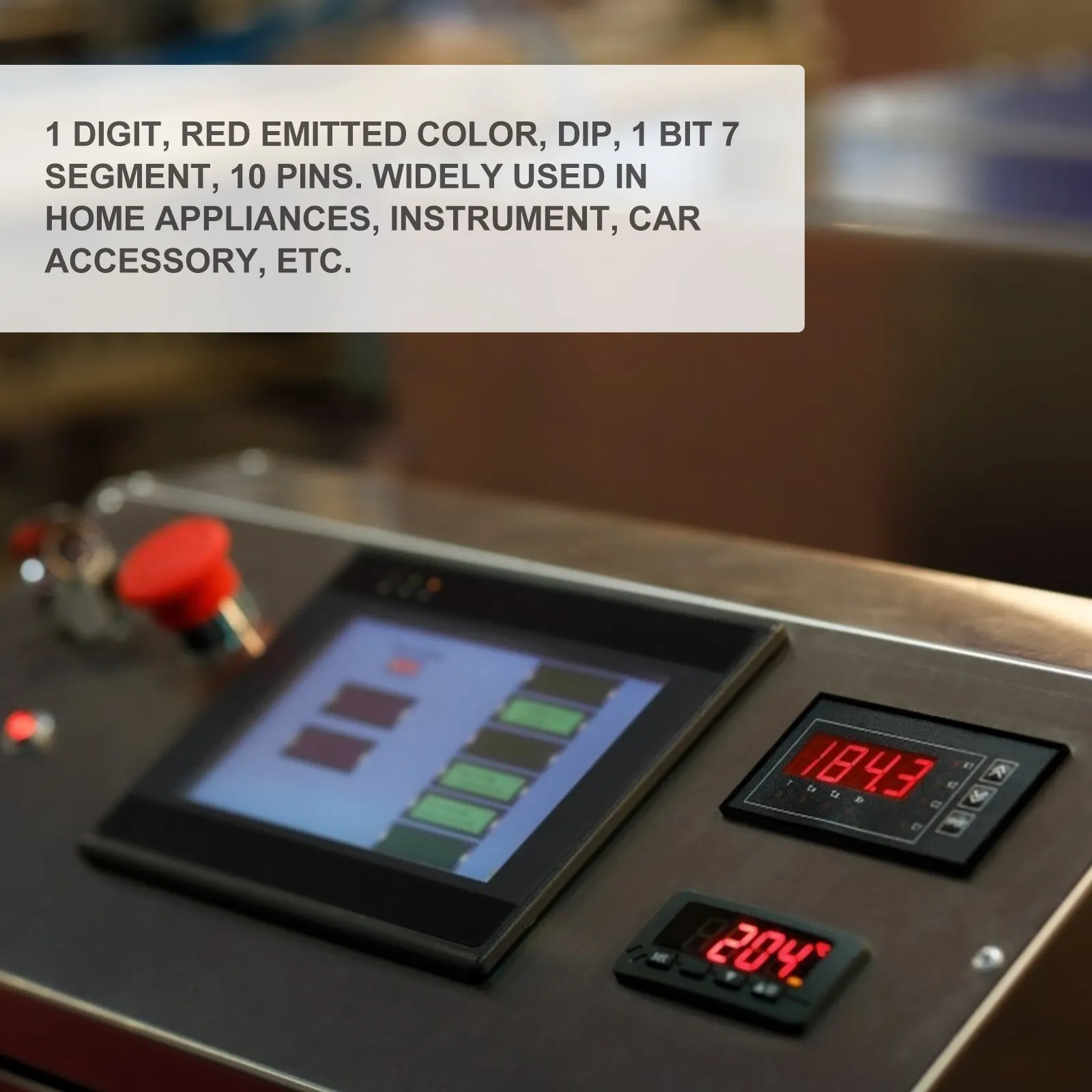 20Pcs Common Red LED 7 Segment Digit Tube Display 10-Pin 0.5 Inch Stable Reliable Module Common