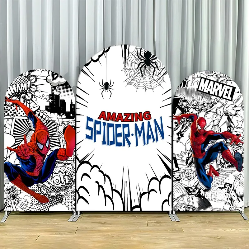 Arch Backdrop Cover Single Side Amazing Spider Man Comic Marvel Black White Red Party Decoration Photo Booth Background Props
Arch Backdrop Cover Single Side Amazing Spider Man Comic Marvel Black White Red Party Decoration Photo Booth Background Props