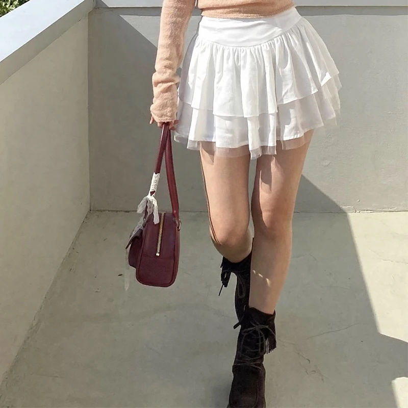 Summer Women Vintage High Waist Layered A-line Mini Skirt Black White Elegant Ballet Short Skirts
Summer Women Vintage High Waist Layered A-line Mini Skirt Black White Elegant Ballet Short Skirts