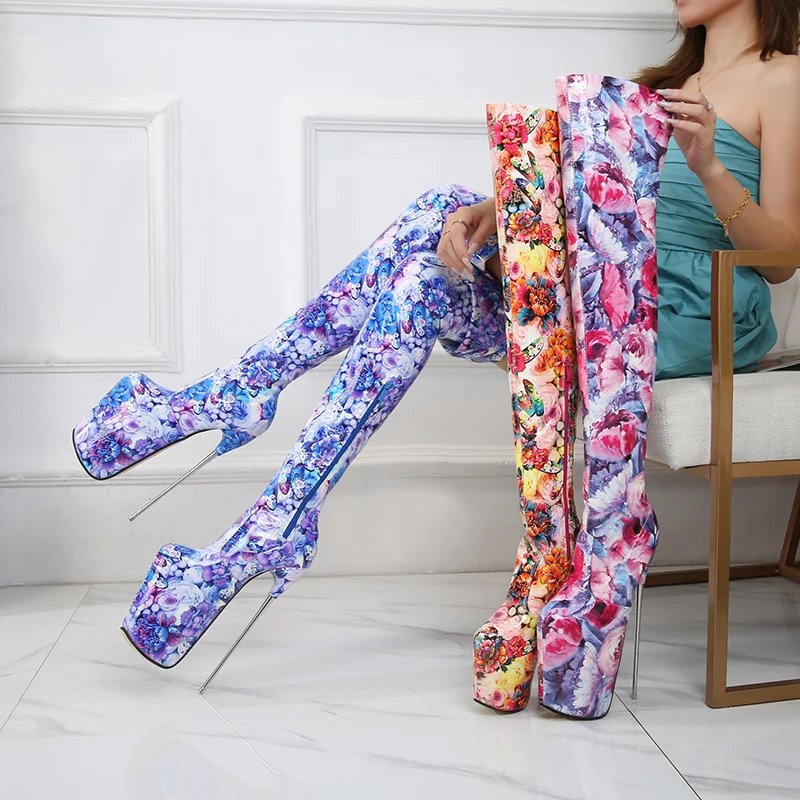 New Steel Tube Dance 20cm Slender Heel Over Knee Slender High Heel Boots Platform Women's High Heel Shoes
New Steel Tube Dance 20cm Slender Heel Over Knee Slender High Heel Boots Platform Women's High Heel Shoes