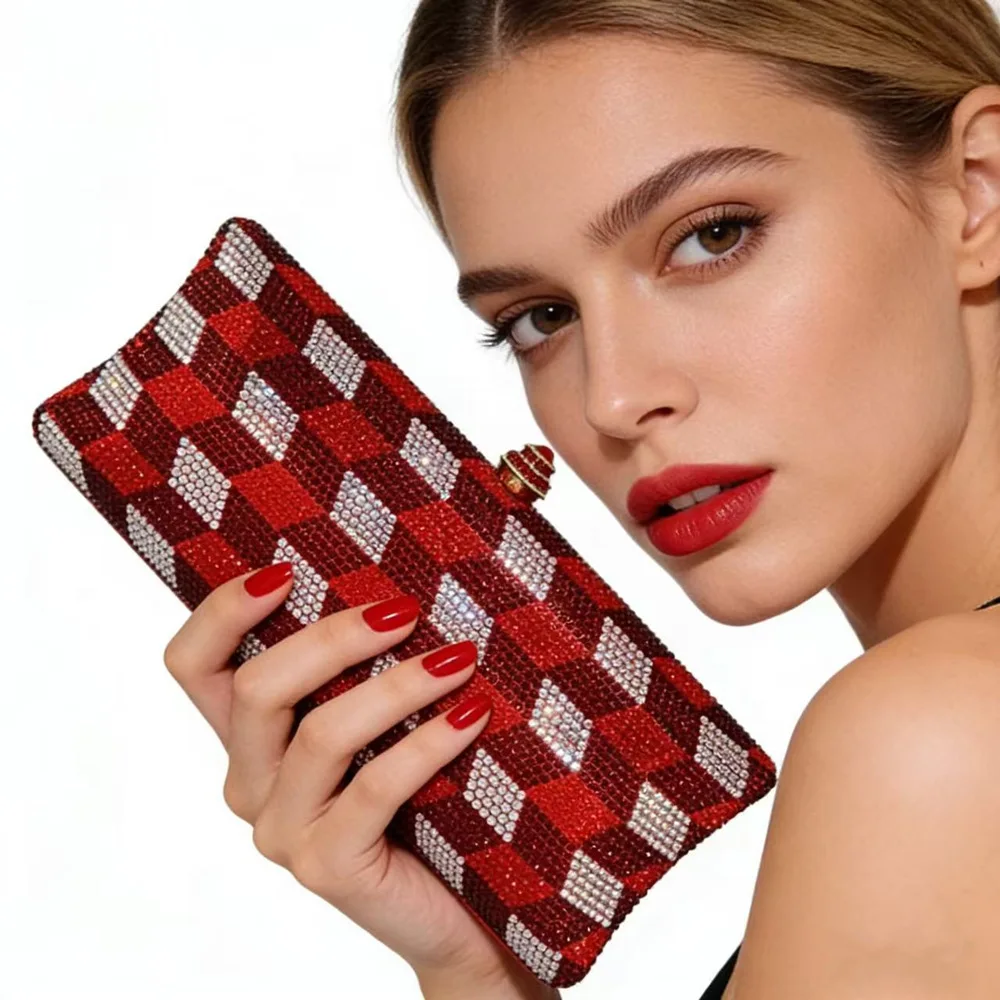 Clutch Evening Ladies Dinner Party Wedding Diamond Crystal Rhinestone Bag Clutch Bag
Clutch Evening Ladies Dinner Party Wedding Diamond Crystal Rhinestone Bag Clutch Bag
