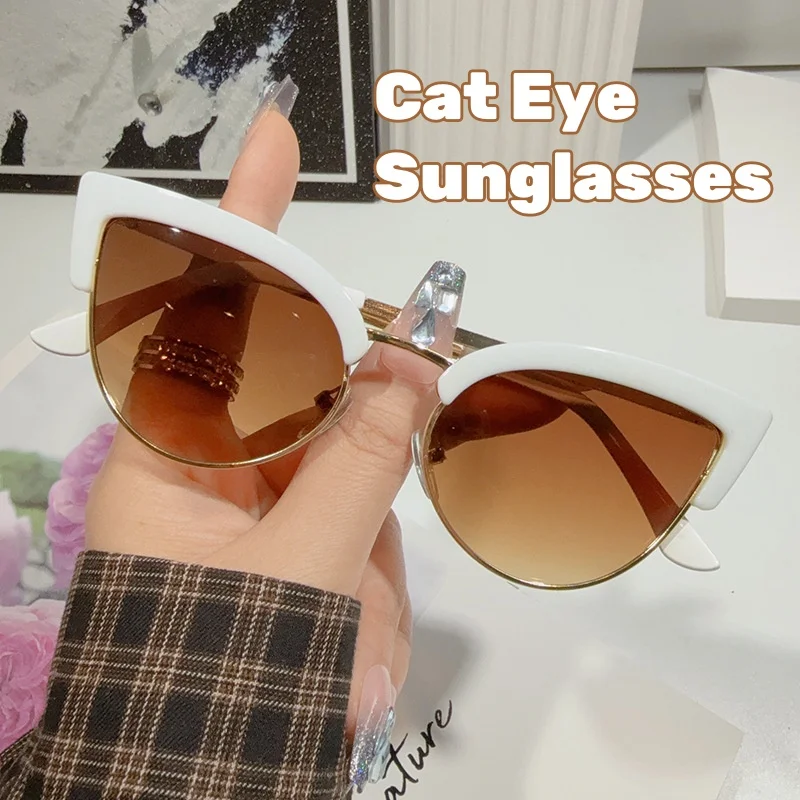New Stylish Cat Eye Sunglasses for Women Retro UV400 Protection Fishing Street Photography Luxury Designer Unisex Shades Glasses
New Stylish Cat Eye Sunglasses for Women Retro UV400 Protection Fishing Street Photography Luxury Designer Unisex Shades Glasses