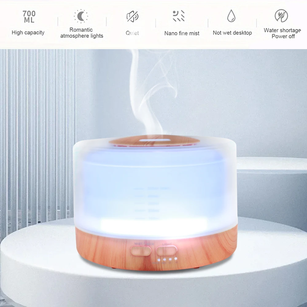 Essential Oil Diffuser 7 Soothing LED Lights Auto Shut-Off 6 Oils Aromatherapy for Home
Essential Oil Diffuser 7 Soothing LED Lights Auto Shut-Off 6 Oils Aromatherapy for Home
