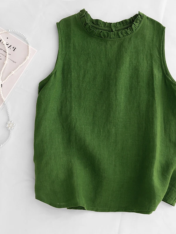 Чистый цвет, хлопковый льняной маленький жилет, большой размер, женский повседневный универсальный топ на одной пуговице с деревянным воротником
Чистый цвет, хлопковый льняной маленький жилет, большой размер, женский повседневный универсальный топ на одной пуговице с деревянным воротником