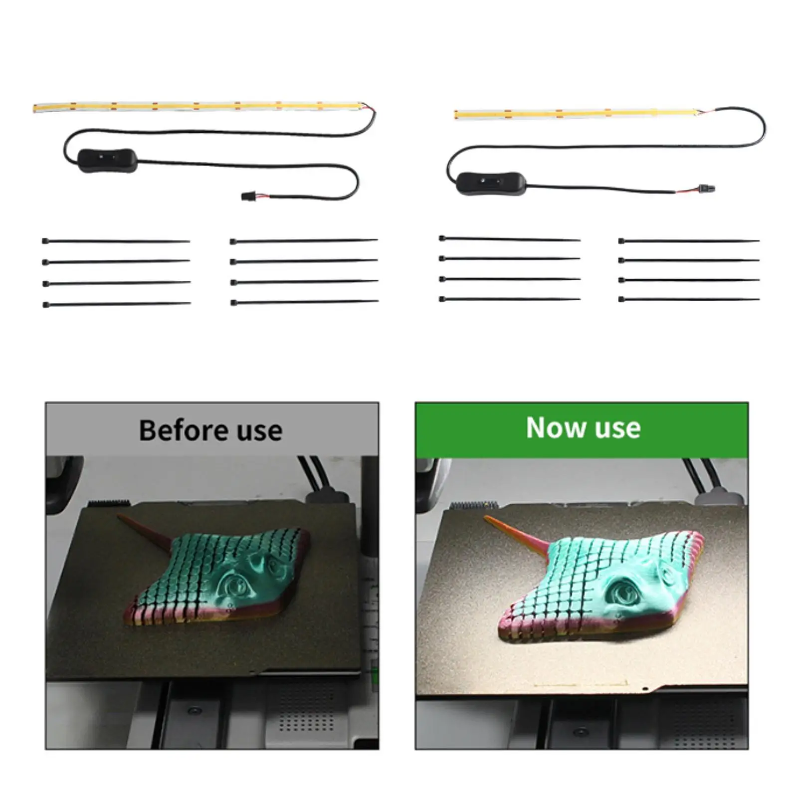 3D Printer 24V Light LED Strip Lamp Strip Replacement Assembly Strip Lighting
3D Printer 24V Light LED Strip Lamp Strip Replacement Assembly Strip Lighting
