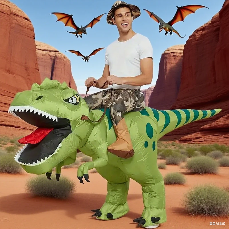 Взрослый надувной костюм тираннозавра с милым мультяшным гонщиком, костюм для косплея на Хэллоуин, праздничный и тематический костюм для вечеринки
Взрослый надувной костюм тираннозавра с милым мультяшным гонщиком, костюм для косплея на Хэллоуин, праздничный и тематический костюм для вечеринки