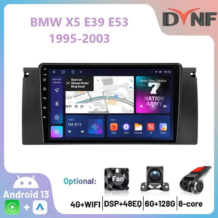 Carplay Android Auto Automotive Multimedia GPS Navigation Autoradio For BMW X5 E39 E53 1995-2003 2din Stereo Car Bluetooth Radio
Carplay Android Auto Automotive Multimedia GPS Navigation Autoradio For BMW X5 E39 E53 1995-2003 2din Stereo Car Bluetooth Radio