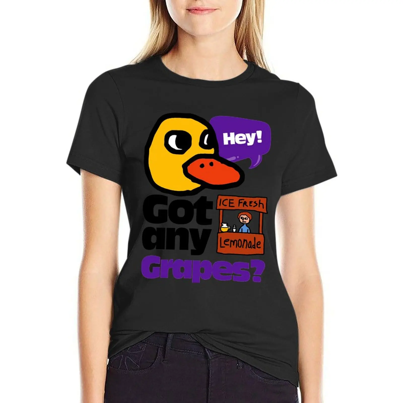 Hey! Got any Grapes T-Shirt sweat Short sleeve tee cute clothes tees t-shirt dress for Women sexy
Hey! Got any Grapes T-Shirt sweat Short sleeve tee cute clothes tees t-shirt dress for Women sexy