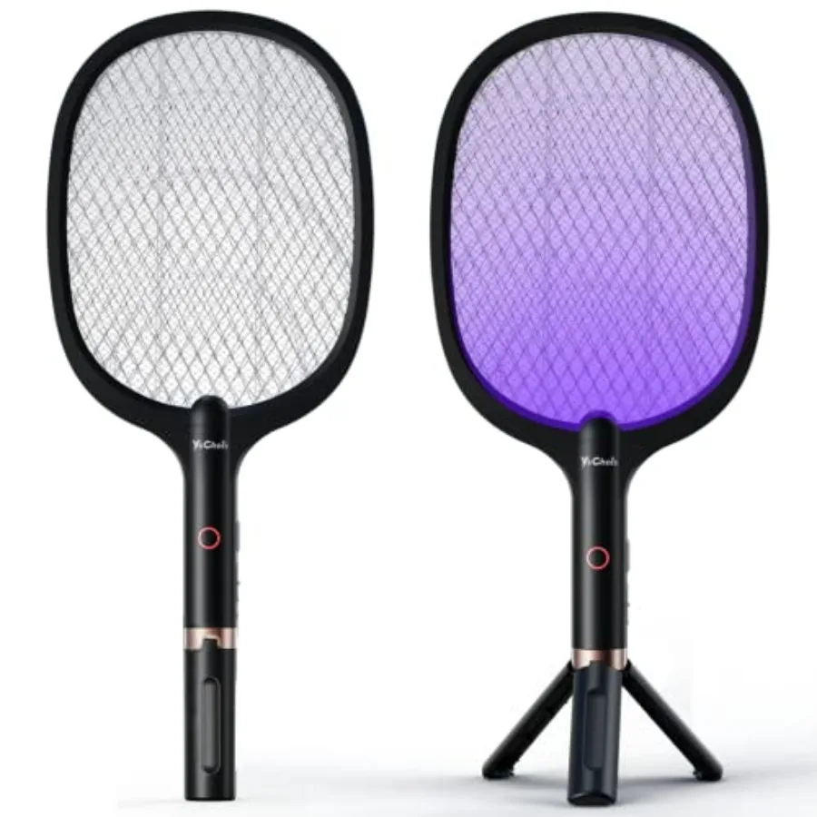 Electric Fly Swatter Racket Rechargeable Fly Zapper - 4000 Volt Exclusive 2-in-1 Bug Zapper Racket - USB Charging 1800mAh Li-Ba
Electric Fly Swatter Racket Rechargeable Fly Zapper - 4000 Volt Exclusive 2-in-1 Bug Zapper Racket - USB Charging 1800mAh Li-Ba