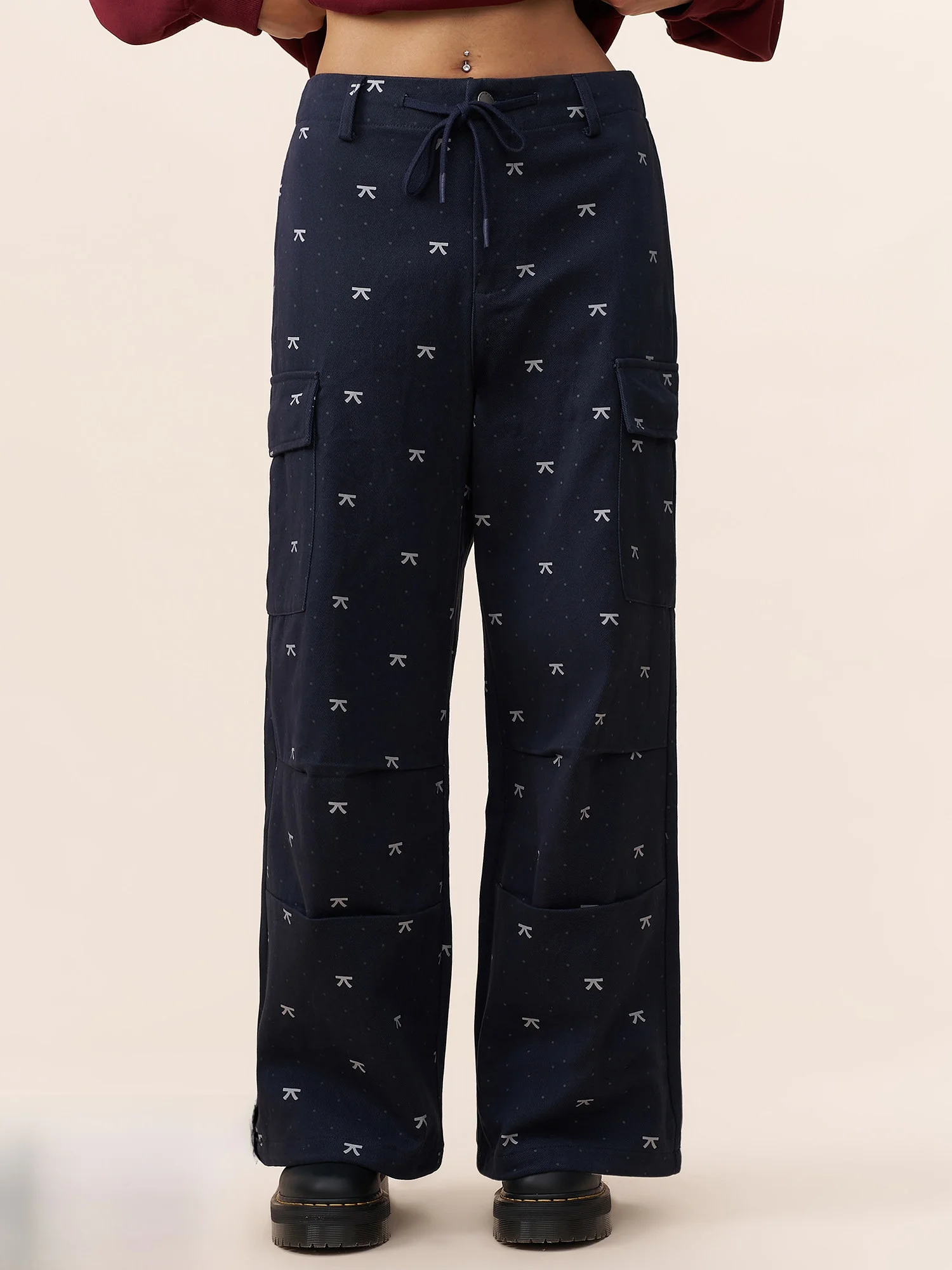 Yescci Korean Style Wide Leg Pants Women's Casual Straight Print Cotton Trousers Autumn Winter Blue Color Natural Waist
Yescci Korean Style Wide Leg Pants Women's Casual Straight Print Cotton Trousers Autumn Winter Blue Color Natural Waist